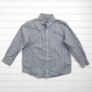 VINEYARD VINES VGUC Periwinkle Mint Plaid Button Down Dress Shirt